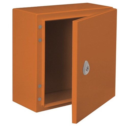 IPD MSB404020A MS. ENCLOSURE WITH SINGLE DOOR ORANGE IP66