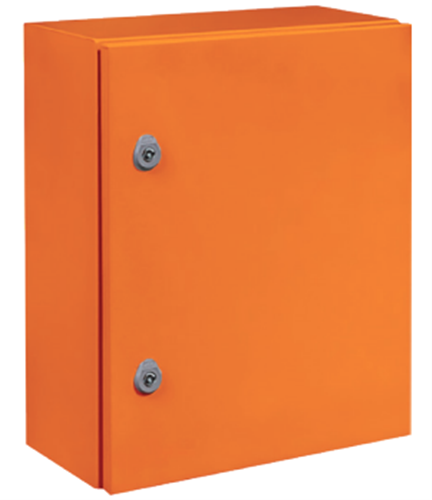 IDE ENCL MILD STEEL ORANGE RAL2008 500H X 500W X 200D IP66 MSB505020A