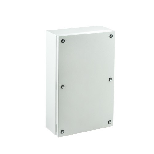 IDE IDE66 MILD STEEL TERMINAL BOX WITH PLAIN SIDES & SCREW-ON COVER 600Hx200Wx135Dmm MST6020135G