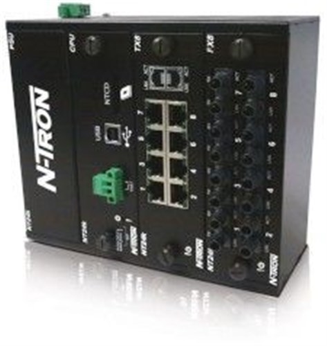 RED LION ETHERNET SWITCH MANAGED 18-49V DC NT24K-DR16-DC