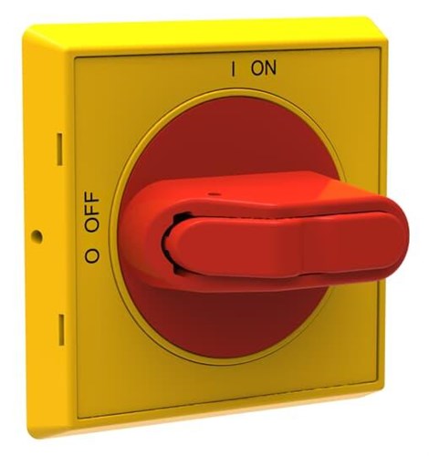 ABB OHYS2AJ PADLOCKABLE HANDLE IP65 WITH 3 PADLOCK RED/YELLOW