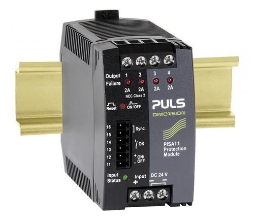 PULS ELECTRONIC CIRCUIT BREAKER 24VDC 4 X 10A PISA11.410