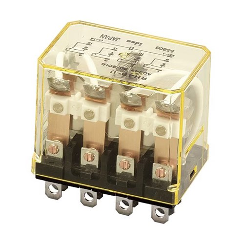 IDEC RELAY, 4PDT, 12V AC, 10A RH4B-UAC12