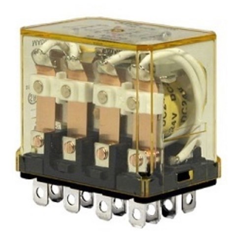 IDEC PLUG-IN RELAY 4PDT 24VAC 10A RH4B-UAC24