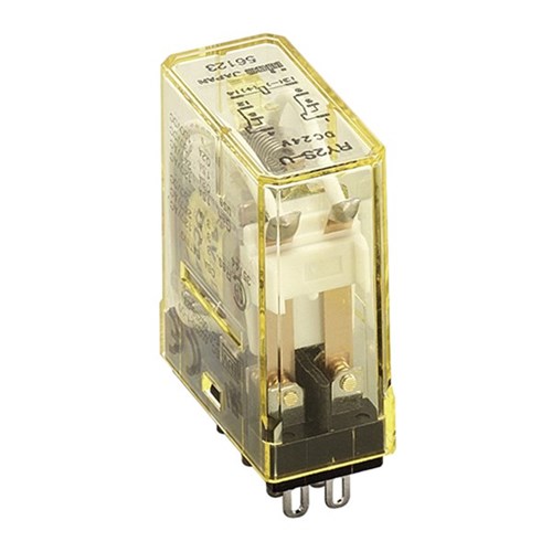 IDEC RY2SUDDC24V MINIATURE RELAY WITH DIODE PLUGIN DPDT (SLIM) 3A