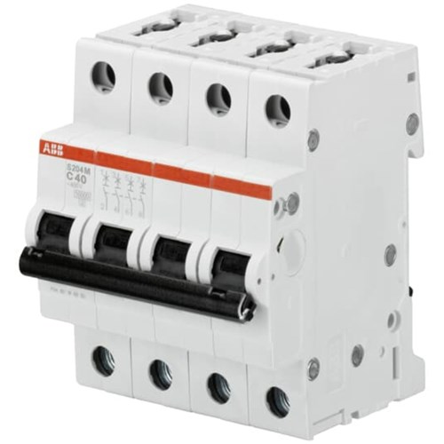 ABB S204MC32 MCB 10kA 4P 32A 400VAC C CURVE INDUSTRIAL