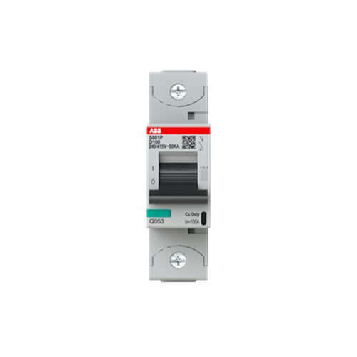 ABB MCB 50KA 1 POLE 100A D CURVE S800P S801PD100