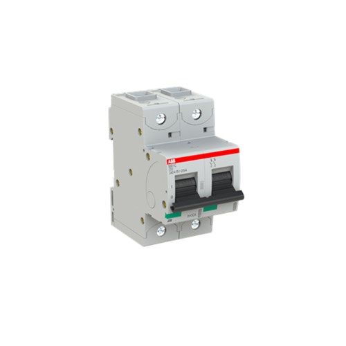 ABB S802CC50 HIGH PERF. MCB 25kA 2P 50A 415VAC C CURVE