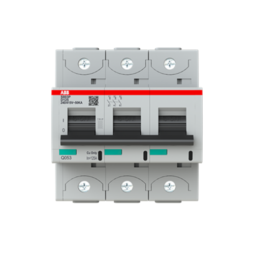 ABB MCB 50KA 3 POLE 125A D CURVE S800P S803PD125