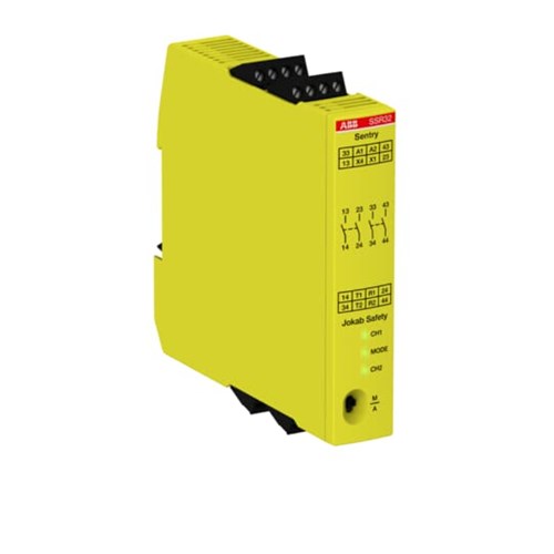 ABB SENTRY SAFETY RELAY 24VDC 2NO+2 DELAYED NO OUTPUTS SSR32