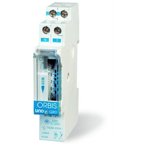 ORBIS ANALOG TIME SWITCH D/15MIN 1NO 16A UNOQRD230VAC Electrical