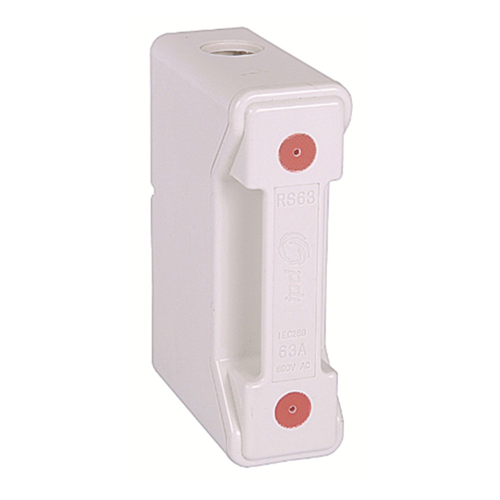 IPD RS32PWH LV FUSE FITTING 32A RS WHITE 2STUD BACK CONNECTED USE
