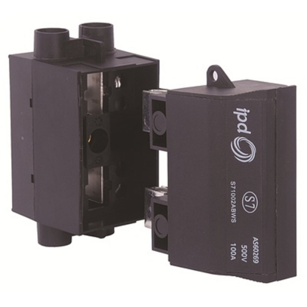 IPD SERVICE FUSE FITTING 100A, BACK WIRE 2A FUSE S71002ABWS Fuse Fittings