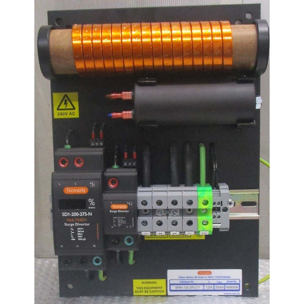 NOVARIS SURGE FILTER 1P+N+PE 200kA SFM1125200275 Lightning & Surge