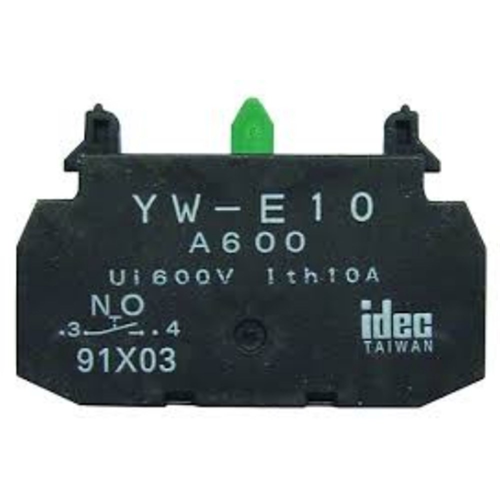 YW-E10 - IDEC YW-E10 CONTACT BLOCK 1NO YW SERIES