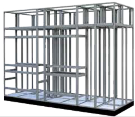 A picture containing building, cageDescription automatically generated